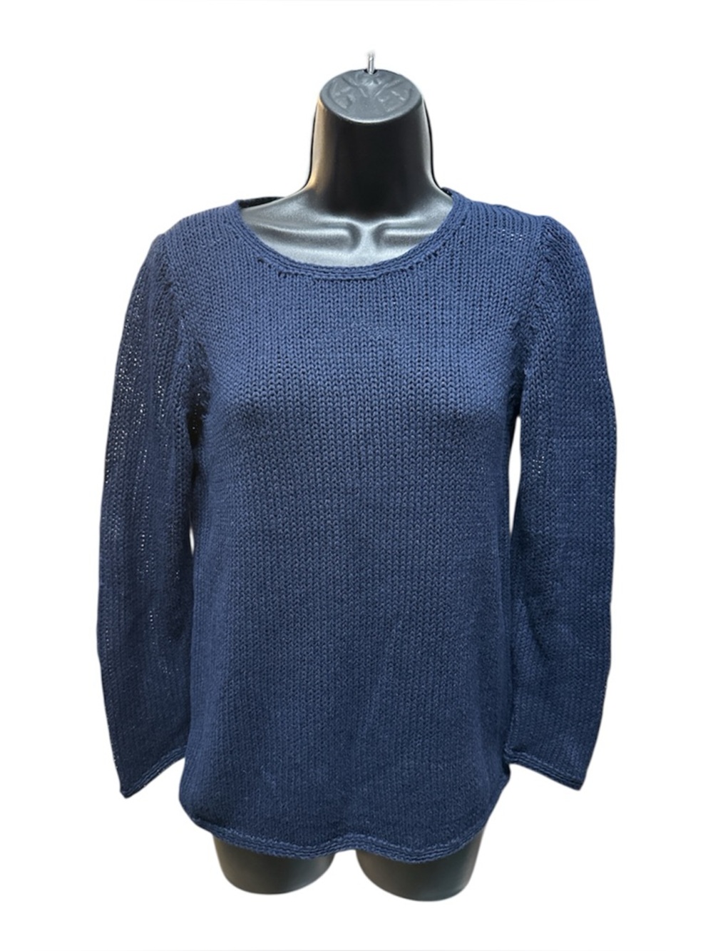 J. McLaughlin open knit navy blue Sweater